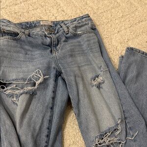 PacSun Vintage Blue Ripped Boyfriend Jeans